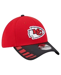 New Era Men's Red Kansas City Chiefs Visor Hit 39THIRTY Flex Hat