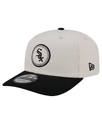 New Era Men's Cream/Black Chicago White Sox Loyal 9SEVENTY Adjustable Hat