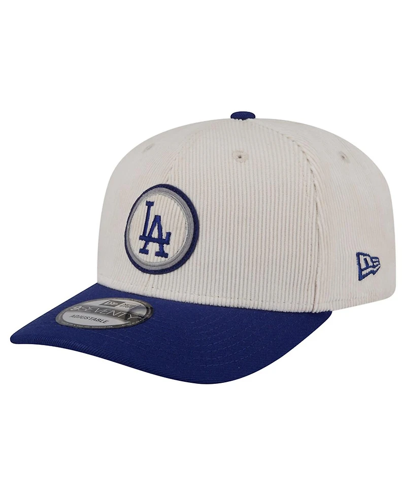 New Era Men's Cream/Dark Blue Los Angeles Dodgers Loyal 9SEVENTY Adjustable Hat