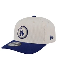 New Era Men's Cream/Dark Blue Los Angeles Dodgers Loyal 9SEVENTY Adjustable Hat