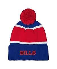 Outerstuff Girls Royal Buffalo Bills Let's Play Cuffed with Pom Knit Hat