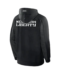 Fanatics Men's Black New York Liberty Back Door Cut Play Defender Full-Zip Hoodie
