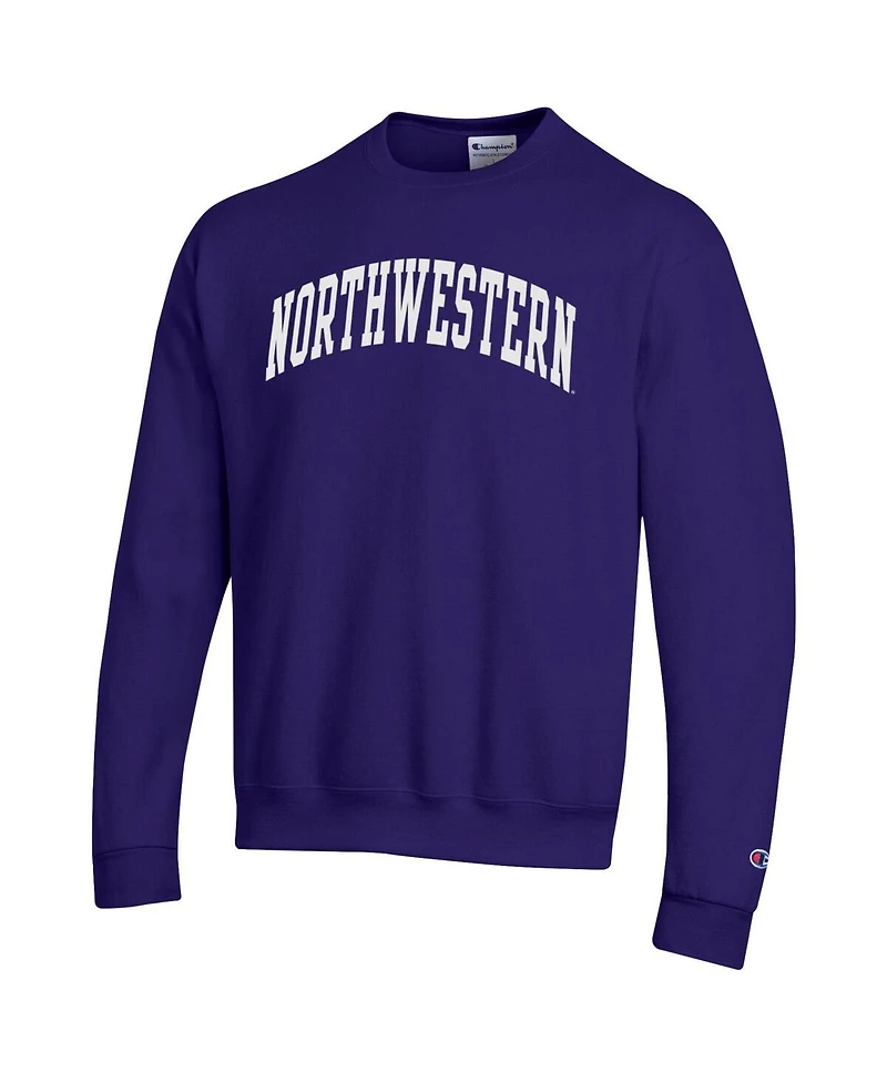 Champion Men's Purple Northwestern Wildcats Basic Arch Fleece Pullover Sweatshirt