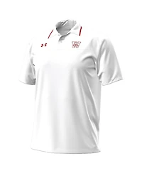 Under Armour Men's White Wisconsin Badgers 1980 Throwback Game Polo Shirt