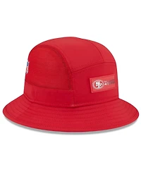 New Era Men's Scarlet San Francisco 49ers 2025 Sideline Bucket Hat