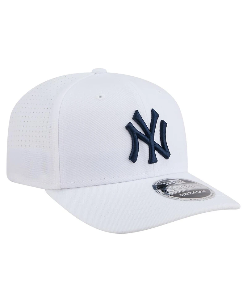 New Era Men's White New York Yankees Coolera 9SEVENTY Adjustable Hat