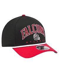 New Era Men's Black/Red Atlanta Falcons Arch 9FORTY A-Frame Adjustable Hat