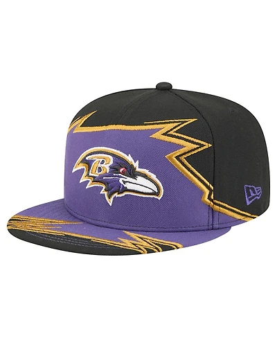 New Era Men's Black/Purple Baltimore Ravens Break 59FIFTY Fitted Hat