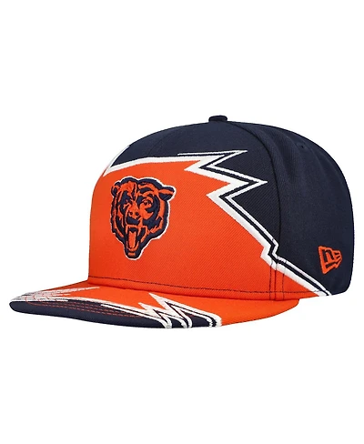 New Era Men's Navy/Orange Chicago Bears Break 59FIFTY Fitted Hat