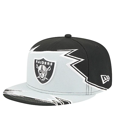 New Era Men's Black/Gray Las Vegas Raiders Break 59FIFTY Fitted Hat