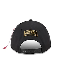 New Era Men's Black Houston Astros A-Frame 9FORTY Adjustable Hat