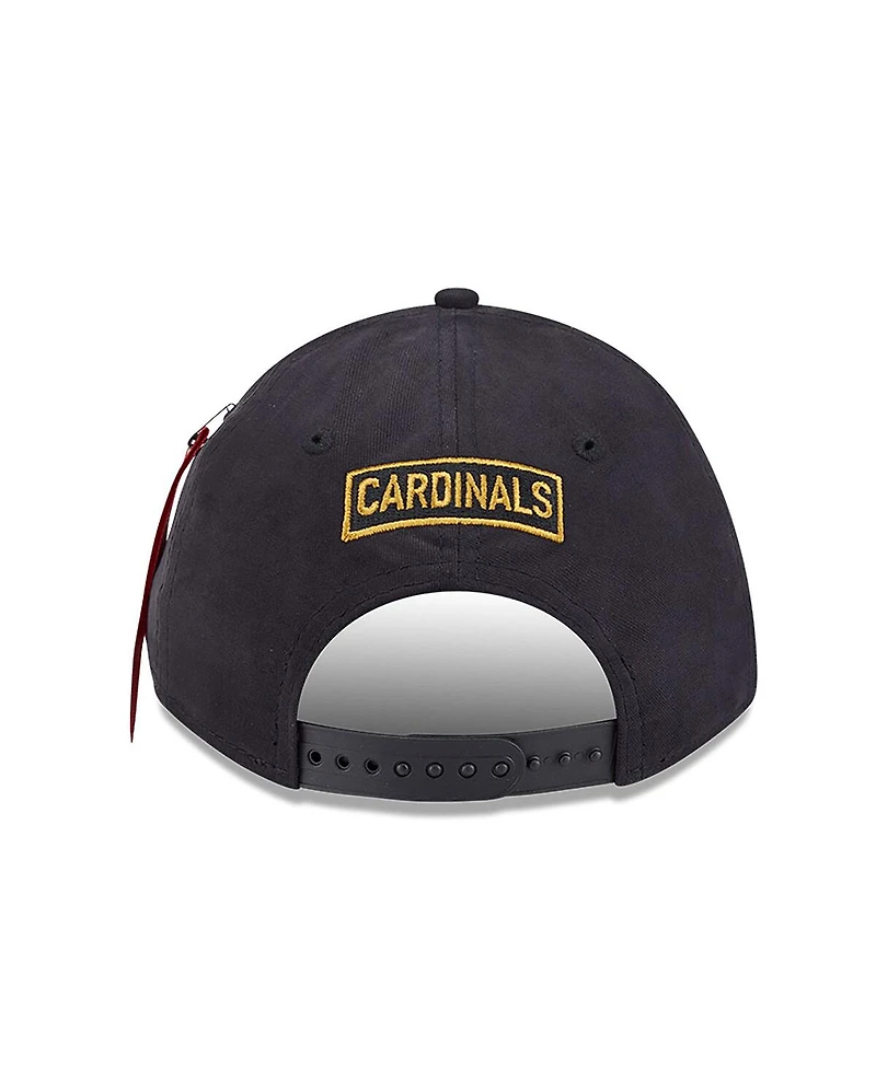 New Era Men's Black St. Louis Cardinals A-Frame 9FORTY Adjustable Hat