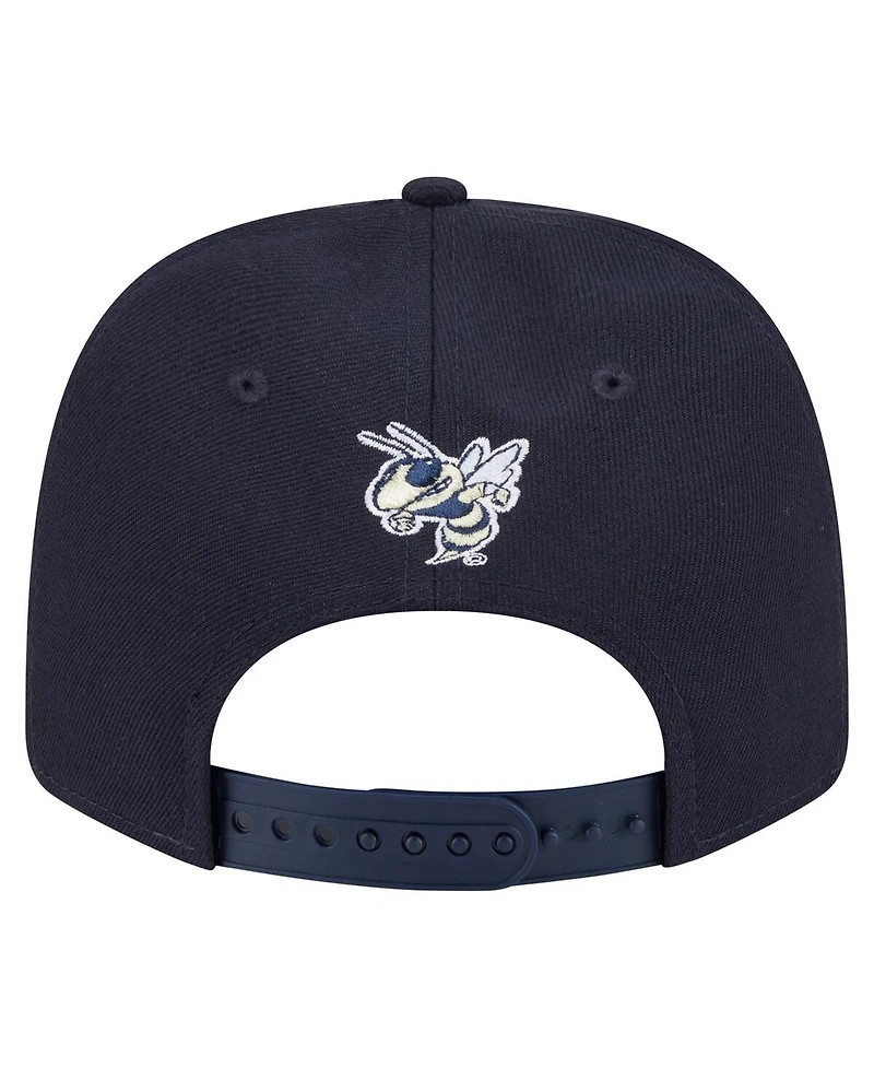 New Era Men's Navy Georgia Tech Yellow Jackets Team Collective 9SEVENTY Stretch-Snap Adjustable Hat