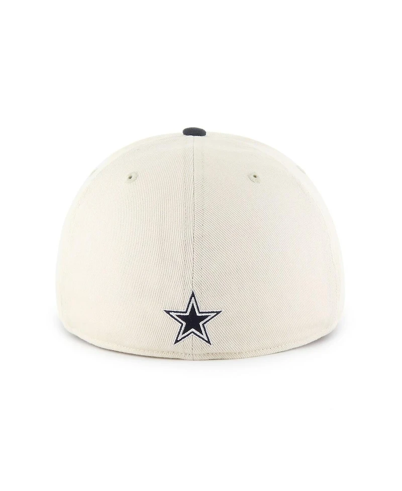 '47 Brand Men's Cream/Navy Dallas Cowboys Crosstown Franchise Two-Tone Relaxed Flex Hat