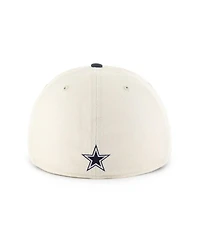 '47 Brand Men's Cream/Navy Dallas Cowboys Crosstown Franchise Two-Tone Relaxed Flex Hat