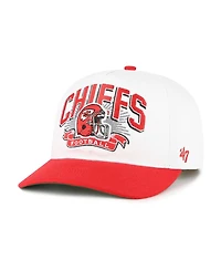 '47 Brand Big Boys and Girls White/Red Kansas City Chiefs Prime Play Hitch Adjustable Hat