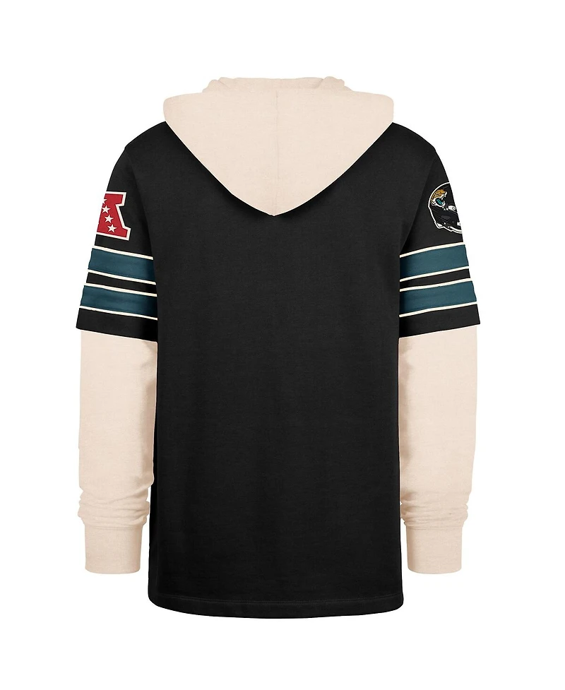 '47 Brand Men's Black Jacksonville Jaguars Split Zone Cornerback Duo Hoodie