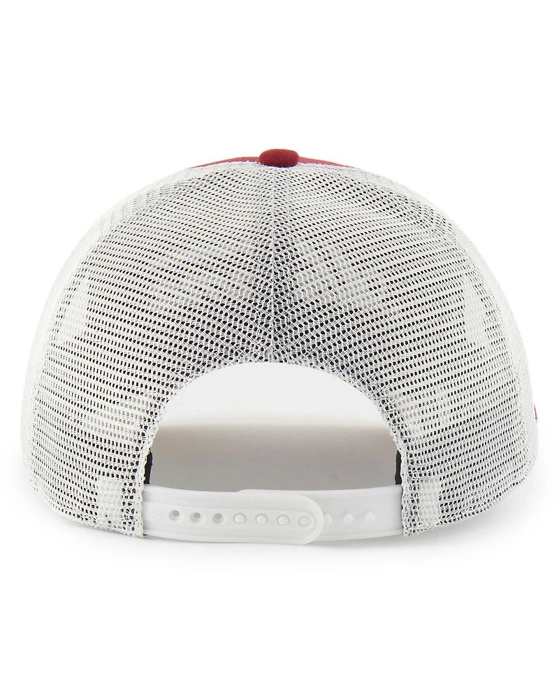 '47 Brand Men's and Women's Crimson Indiana Hoosiers Contemporary Basics Foundation Trucker Hitch Adjustable Hat