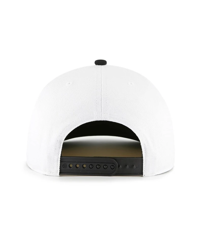 '47 Brand Big Boys and Girls White/Black Las Vegas Raiders Prime Play Hitch Adjustable Hat