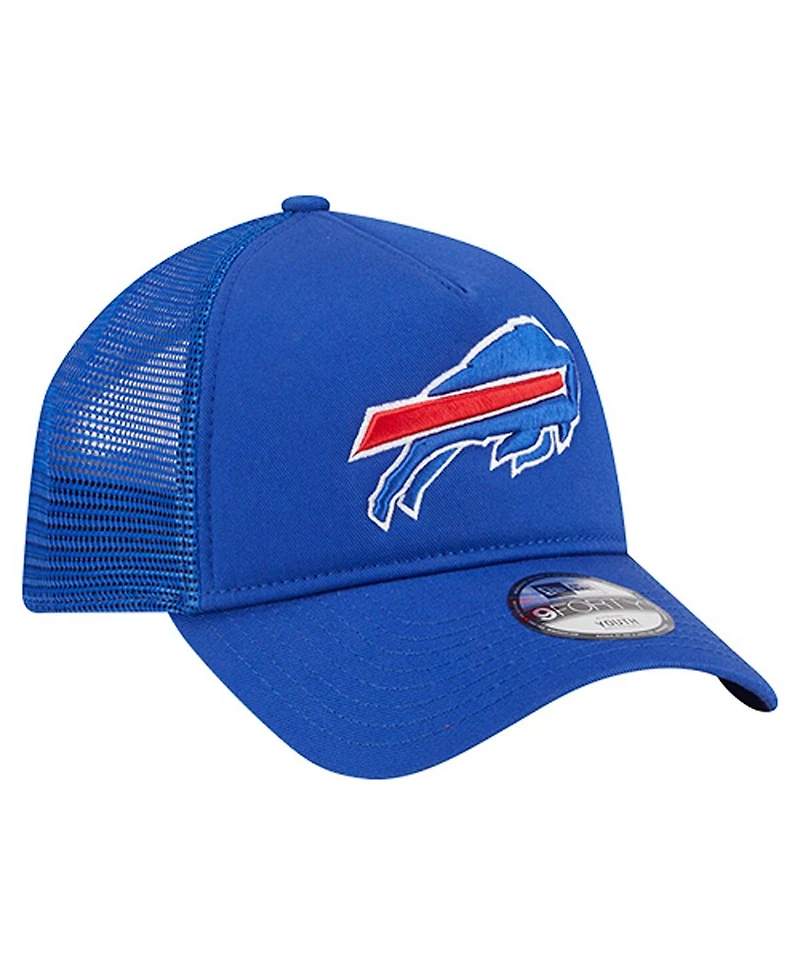 New Era Toddler Royal Buffalo Bills Main 9FORTY A-Frame Trucker Adjustable Hat