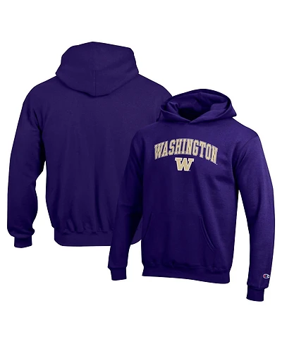 Champion Big Boys and Girls Purple Washington Huskies Campus Pullover Hoodie
