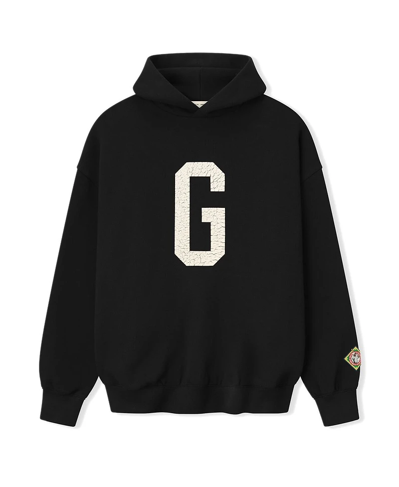 Fear of God Men's Black Homestead Grays Negro Leagues Baseball Museum Fleece Pullover Hoodie