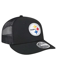 New Era Men's Black Pittsburgh Steelers Low Profile 9FIFTY Snapback Hat