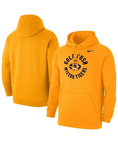 Nike Men's Gold Missouri Tigers 2025 Rush Club Fleece Hoodie