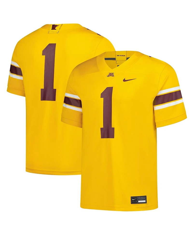 Nike Men's 1 Gold Minnesota Golden Gophers Untouchable Replica Game Jersey