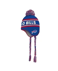Outerstuff Big Boys and Girls Royal Buffalo Bills Jacquard Tassel with Pom Knit Hat