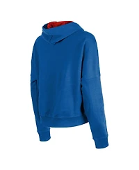 New Era Women's Royal England Patriots Throwback Boxy Pullover Hoodie