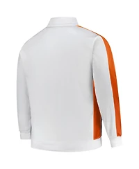 Fanatics Men's White Cincinnati Bengals Big Tall Tricot Full-Zip Track Jacket
