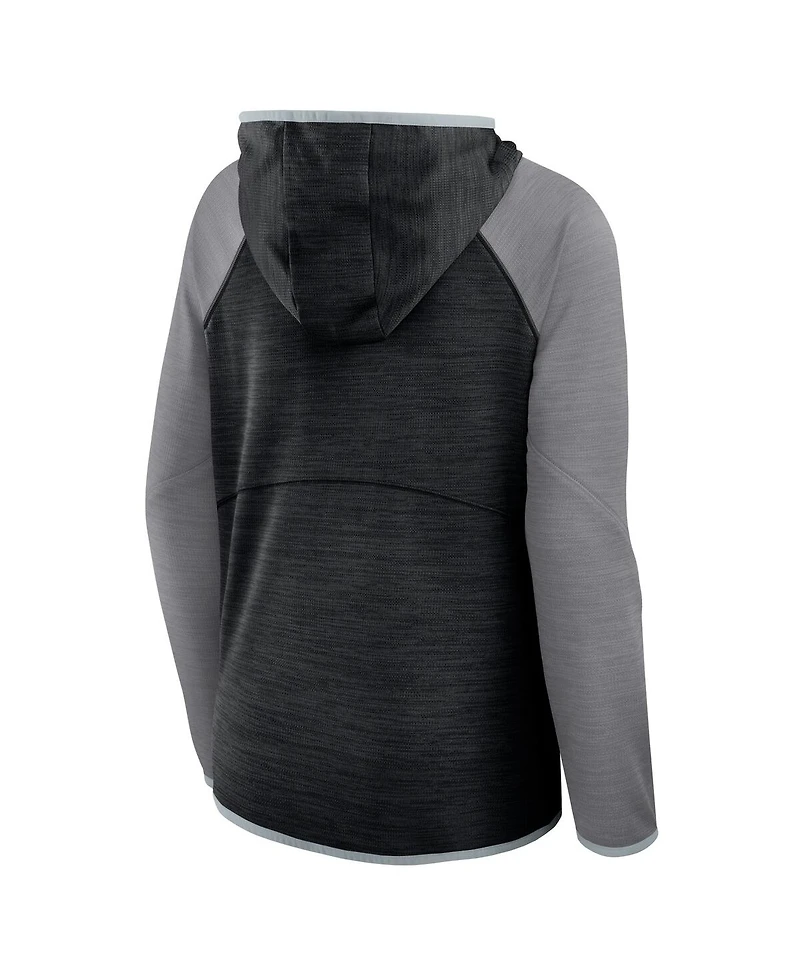 Fanatics Women's Black Las Vegas Raiders Plus End Around Pass Full-Zip Hoodie