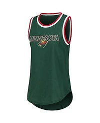 G-iii 4Her by Carl Banks Women's Green Minnesota Wild Strategy Tank Top