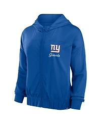 Fanatics Women's Royal New York Giants Script Lock Full-Zip Hoodie