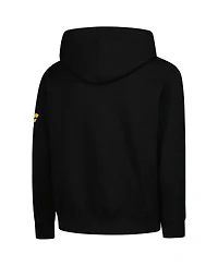 Outerstuff Big Boys and Girls Black Pittsburgh Penguins Authentic Pro Wordmark Fleece Pullover Hoodie