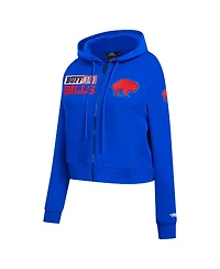 Pro Standard Women's Royal Buffalo Bills Split Logo Full-Zip Hoodie