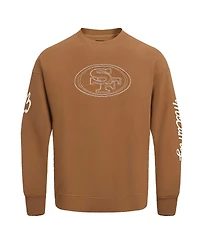 Pro Standard Men's Christian McCaffrey Brown San Francisco 49ers Pullover Crewneck Sweatshirt