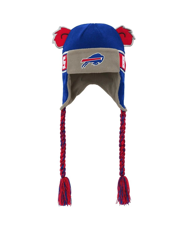 Outerstuff Big Boys and Girls Royal Buffalo Bills Wordmark Ears Trooper Knit Hat