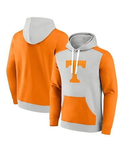 Fanatics Men's Gray/Tennessee Orange Tennessee Volunteers Primary Arctic Fleece Pullover Hoodie