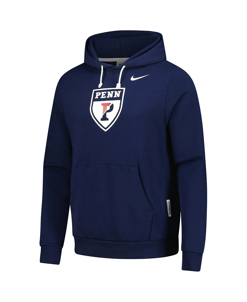 Nike Men's Navy Pennsylvania Quakers 2025 Sideline Standard Issue Dri-fit Hoodie