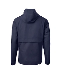 Cutter & Buck Men's Navy Seattle Seahawks Charter Eco Anorak Half-Zip Jacket