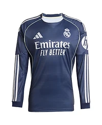 Adidas Men's Kylian Mbappe Blue Real Madrid 2025/26 Away Replica Long Sleeve Player Jersey