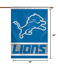 Wincraft Detroit Lions 28" x 40" Primary Logo Single-Sided Vertical Banner