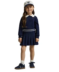 Polo Ralph Lauren Girls 2T-6X Collared Sweatshirt