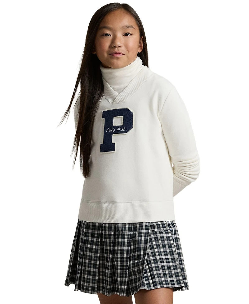Polo Ralph Lauren Girls 7-16 Letterman Sweatshirt Dress