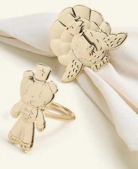 Macy's Thanksgiving Day Parade Brass Napkin Rings, Set of 6, Macy's Exclusive