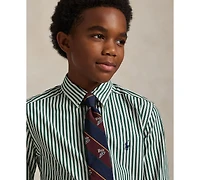 Polo Ralph Lauren Big Boys Plaid Brushed Cotton Oxford Work shirt