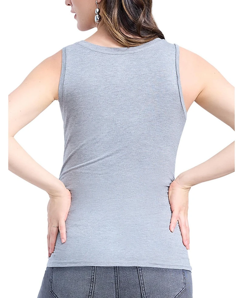 Motherhood Maternity Scoop Neck Side-Ruched Tank Top - 2 Pack