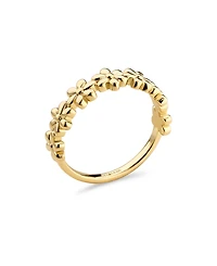 Devata Daisy Flower Ring in Gold Plated Sterling Silver